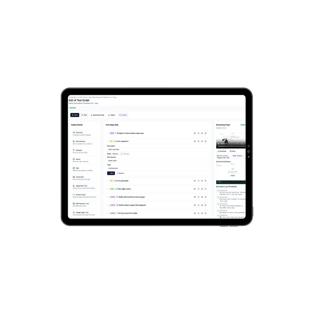 Heybugs – No Code Automation Testing